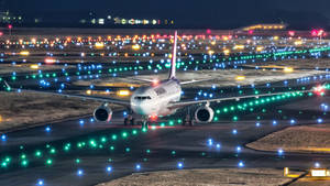 Colorful Lights On The Runway Wallpaper