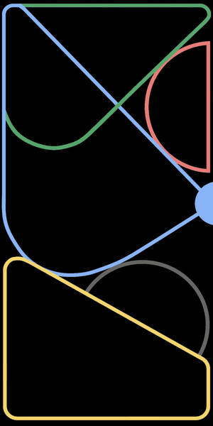 Colorful Neon Lines Google Pixel 4a Wallpaper