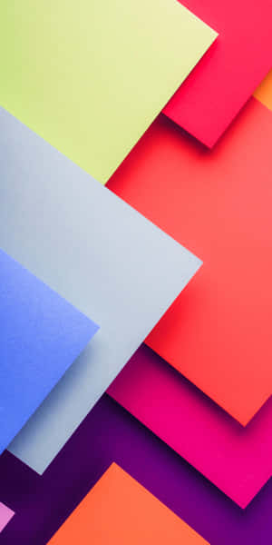 Colorful Paper Background With Colorful Squares Wallpaper