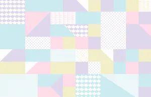 Colorful Pattern In Pastel Aesthetic Desktop Wallpaper