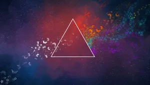 Colorful Prism Butterfly Wallpaper