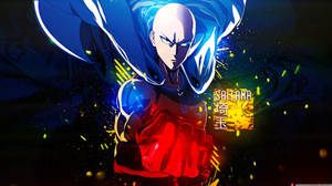 Colorful Saitama One Punch Wallpaper