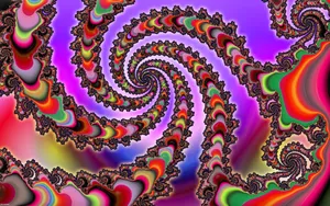 Colorful Snake Optical Illusion Art Wallpaper