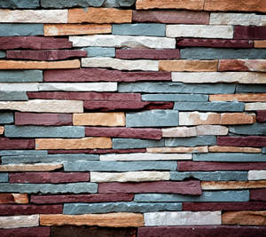 Colorful Stone Wall Cladding Desktop Wallpaper