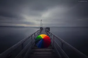 Colorful Umbrella Most Beautiful Rain Wallpaper