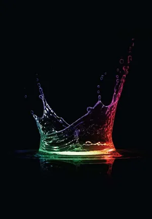 Colorful Water Splash Ipad 2021 Wallpaper