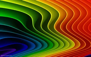 Colourful Rainbow Spirals Wallpaper