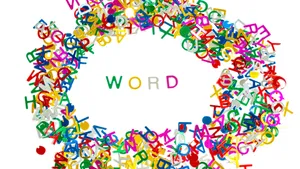 Colourful Word Logo Wallpaper