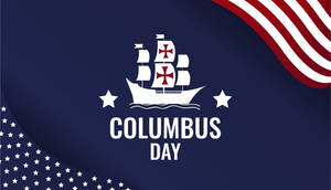 Columbus Day American Flag Wallpaper