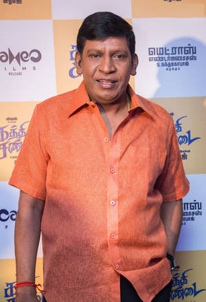 Comedian Vadivelu In Orange Wallpaper