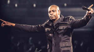 Comedy King Dave Chappelle Performing Live Wallpaper