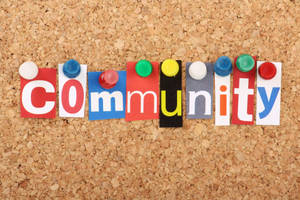 Community Cork Board Wallpaper