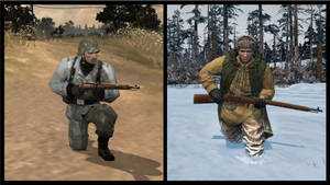 Company Of Heroes 2 Two Soldiers Wallpaper