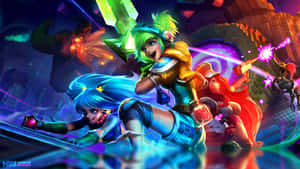 Compete In The Ultimate Battle With League Of Legends Wallpaper