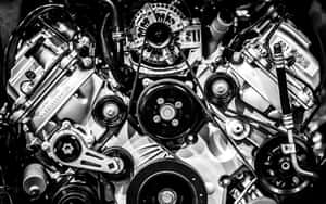 Complex Mechanical Engine Components Wallpaper