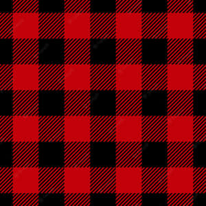 Compliment Your Style With This Bold Black And Red Plaid Wallpaper