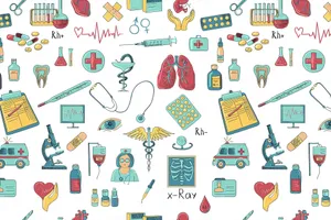Comprehensive Medical Icon Set Wallpaper