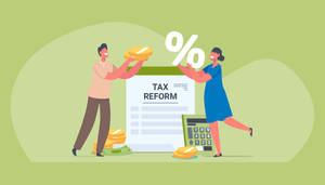 Comprehensive Tax Reform Illustration Wallpaper