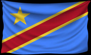 Congo Aesthetic Blue Flag Wallpaper