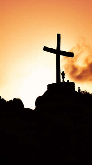 Connect To God With Jesus Iphone Wallpaper