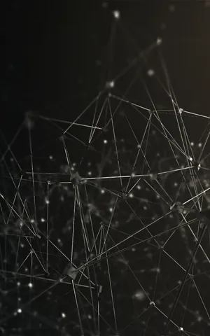 Connected Abstract Wires Wallpaper