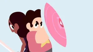 Connie And Steven Universe Ipad Wallpaper