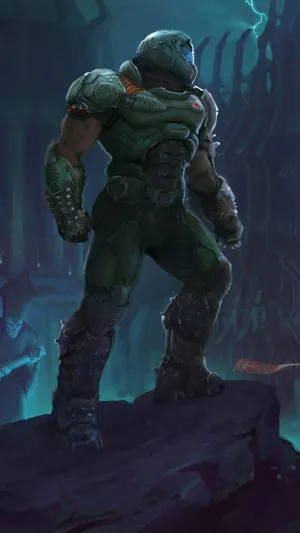 Conquer Doom Eternal On Your Iphone Wallpaper