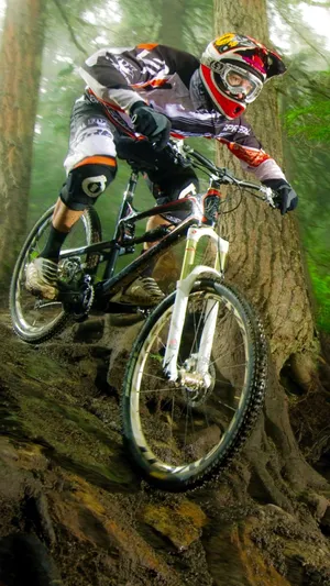 Conquer The Trails With A Mountain Bike And Iphone Wallpaper