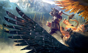 Conquer The Wild Hunt In Witcher 3 Wallpaper