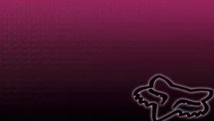 Conquer Your Goals With The Iconic Fox Racing Logo. Wallpaper