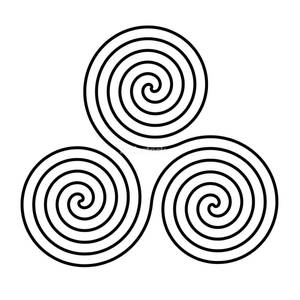Continously Drawn Triskelion Wallpaper