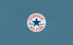 Converse Logo Blue Background Wallpaper