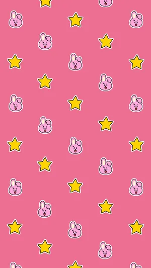 Cooky Bt21 Star Poster Wallpaper
