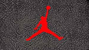 Cool And Classic Red Jordan Sneaker Wallpaper