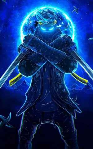Cool Anime Phone Ninja Unique Art Wallpaper