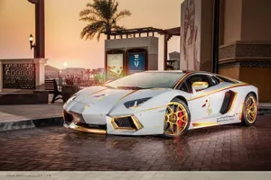 Cool Cars: White Modern Lamborghini Wallpaper