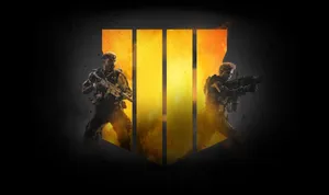 Cool Cod Black Ops 4 Logo Poster Wallpaper