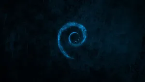Cool Dark Blue Spiral Twirl Wallpaper