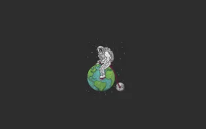 Cool Drawing Of Spaceman Wallpaper