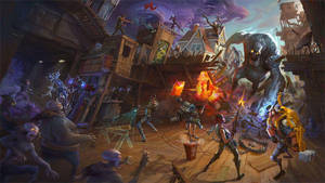 Cool Fortnite Battle Art Wallpaper