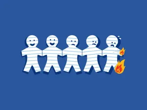 Cool Funny Paper Men Desktop Wallpaper