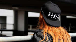 Cool Girl With Black Cap Wallpaper