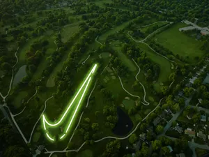 Cool Golf Nike Course Aerial Shot Wallpaper