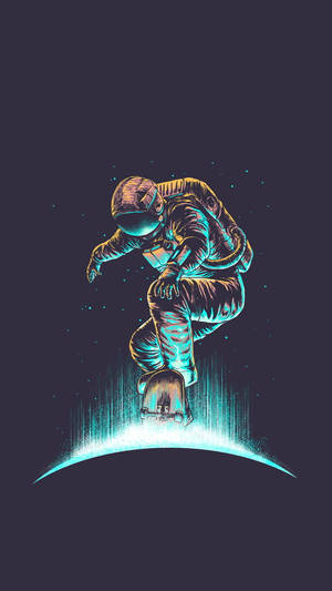 Cool Graphic Image Of Spaceman Wallpaper