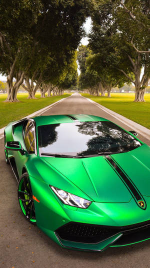 Cool Green Luxury Car Wallpaper