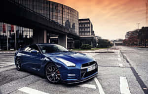 Cool Gtr With A Stylish Fire Red Finish Wallpaper