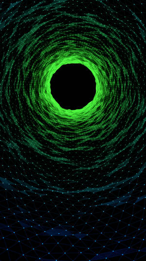 Cool Iphone 11 Green Aesthetic Wormhole Wallpaper