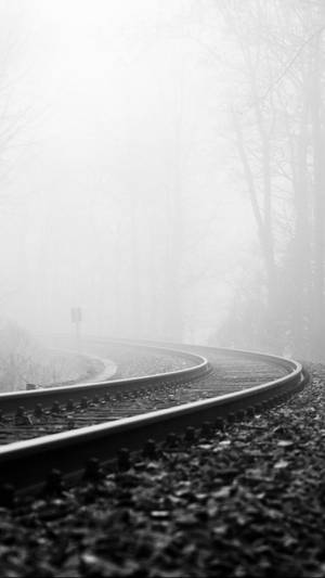 Cool Iphone White Train Tracks Wallpaper