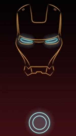 Cool Iron Man Simple Phone Wallpaper