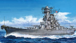 Cool Japanese Battleship Wallpaper